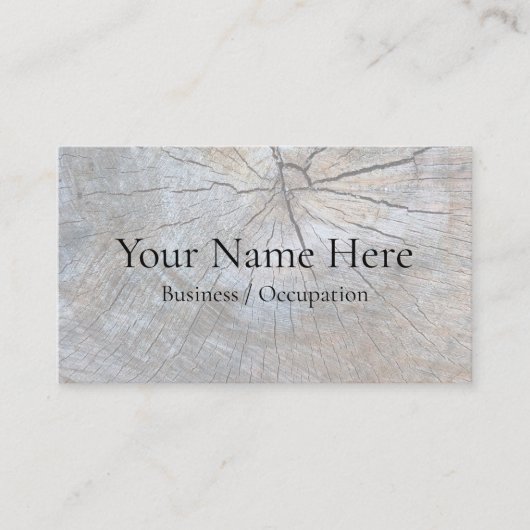 Carte De Visite Bois de grange à grain rustique (Devant)