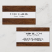 Carte De Visite Bois de laiton (Devant / Derrière)