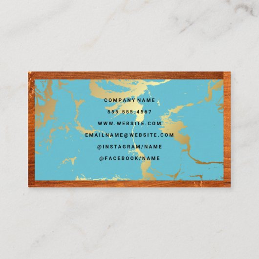 Carte De Visite Bois de marbre (Dos)