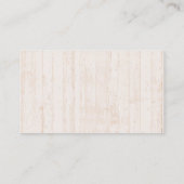 Carte De Visite Bois de menuiserie (Dos)