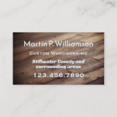 Carte De Visite Bois de menuiserie (Devant)