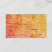 Carte De Visite Bois de menuiserie et construction (Dos)