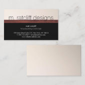 Carte De Visite Bois de menuiserie moderne (Devant / Derrière)