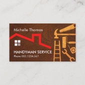 Carte De Visite Bois de menuiserie Outils de menuiserie (Devant)