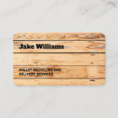 Carte De Visite Bois de palette (Devant)