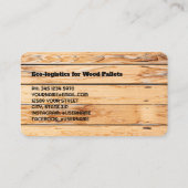Carte De Visite Bois de palette (Dos)