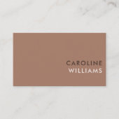 Carte De Visite Bois de rose moderne et tendance (Devant)