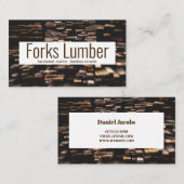 Carte De Visite Bois de sciage (Devant / Derrière)