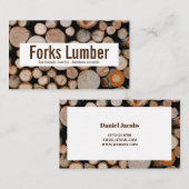 Carte De Visite Bois de sciage (Devant / Derrière)