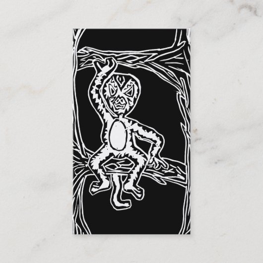 Carte De Visite bois de singe (Devant)