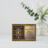 Carte De Visite Bois d'ébène de Sarashire personnalisable (Debout devant)