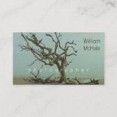 Carte De Visite Bois déchiqueté brisé Moderne à deux côtés (Devant)