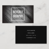 Carte De Visite Bois désossé avec élégance et Vignette (Devant / Derrière)