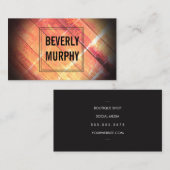 Carte De Visite Bois désossé avec élégance et Vignette (Devant / Derrière)