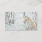 Carte De Visite Bois d'hiver, Fox (Dos)