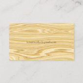 Carte De Visite Bois élégant 3 (Dos)