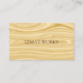 Carte De Visite Bois élégant 3 (Devant)