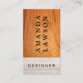 Carte De Visite Bois et marbre (Devant)