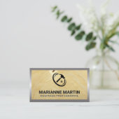 Carte De Visite Bois et métaux | Logo du marteau (Debout devant)