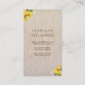 Carte De Visite Bois floral de pays rustique d'andouillers de (Dos)