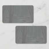 Carte De Visite Bois foncé (Devant / Derrière)