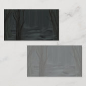 Carte De Visite Bois foncé (Devant / Derrière)