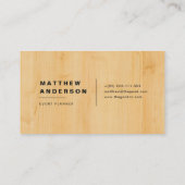 Carte De Visite Bois II (Dos)