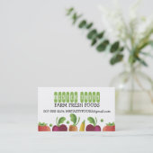 Carte De Visite bois légumes frais livraison restauration (Debout devant)