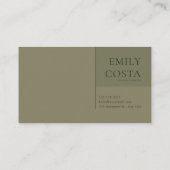 Carte De Visite Bois magique Art Nouveau (Dos)