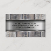 Carte De Visite Bois métallique | Clé | Vis circulaire (Dos)