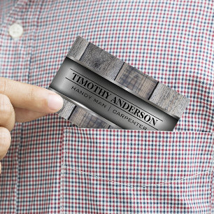 Carte De Visite Bois métallique   Matériaux de construction