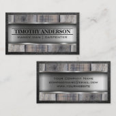 Carte De Visite Bois métallique | Matériaux de construction | Bord (Devant / Derrière)