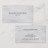Carte De Visite Bois minimaliste moderne (Devant / Derrière)