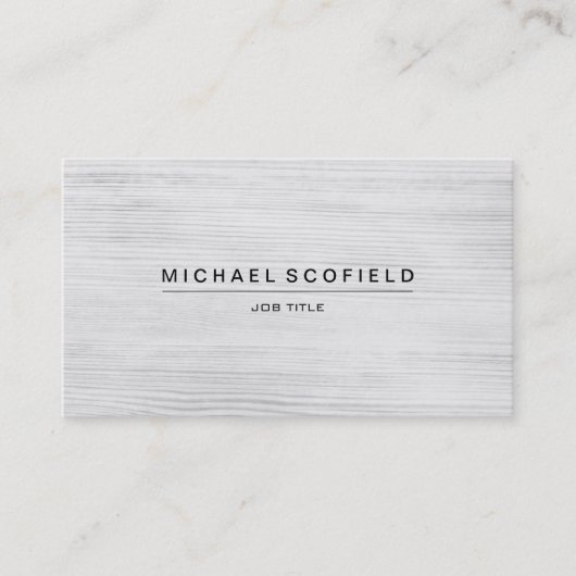 Carte De Visite Bois minimaliste moderne (Devant)