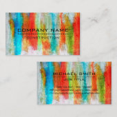 Carte De Visite Bois moderne couleur professionnelle look #19 (Devant / Derrière)