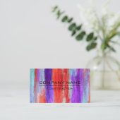 Carte De Visite Bois moderne couleur professionnelle look #6 (Debout devant)