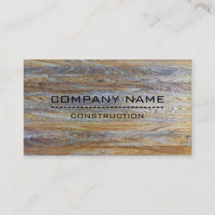 Carte De Visite Bois moderne professionnel #8 de construction