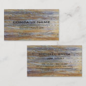 Carte De Visite Bois moderne professionnel #8 de construction (Devant / Derrière)