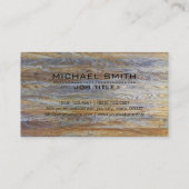 Carte De Visite Bois moderne professionnel #8 de construction (Dos)