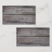 Carte De Visite Bois moderne Unique Personnalisé tendance (Devant / Derrière)