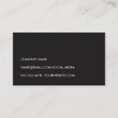 Carte De Visite Bois monogramme (Dos)