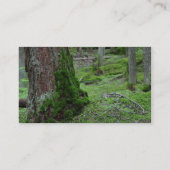 Carte De Visite Bois moussus de forêts d'arbres (Dos)