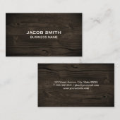 Carte De Visite Bois | Nature (Devant / Derrière)