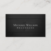 Carte De Visite Bois naturel Grains Noir Bois planches Moderne (Devant)