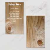 Carte De Visite Bois non fini (Devant / Derrière)