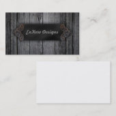 Carte De Visite Bois patiné (Devant / Derrière)