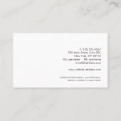 Carte De Visite Bois récupéré rustique du pays (Dos)