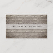 Carte De Visite Bois récupéré vintage (Devant)