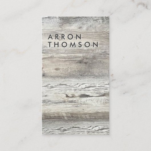 Carte De Visite Bois rustique (Devant)