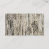 Carte De Visite bois rustique (Dos)